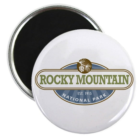CafePress - Rocky Mountain National Park Magnets - 2.25" Round Magnet, Refrigerator Magnet, Button Magnet Style