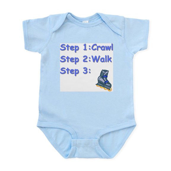 CafePress - Roller Blading Baby Infant Bodysuit - Baby Light Bodysuit, Size Newborn - 24 Months