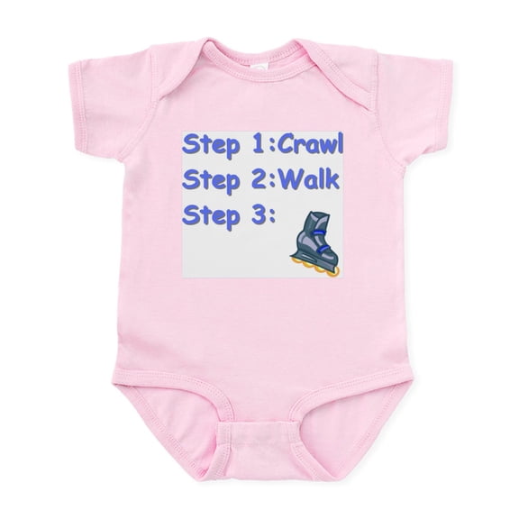 CafePress - Roller Blading Baby Infant Bodysuit - Baby Light Bodysuit, Size Newborn - 24 Months