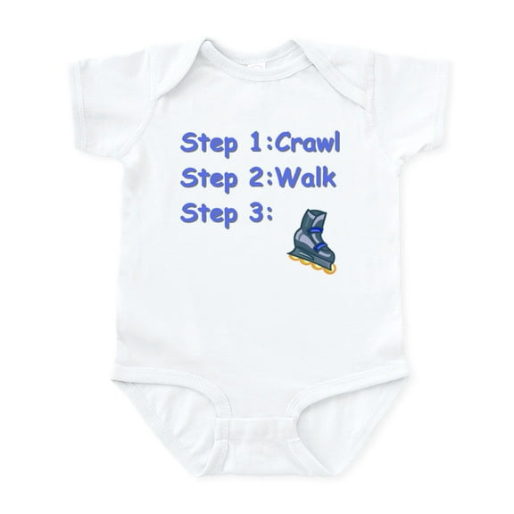 CafePress - Roller Blading Baby Infant Bodysuit - Baby Light Bodysuit, Size Newborn - 24 Months