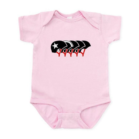 CafePress - Roller Derby Helmets (Black Design) Body Suit - Baby Light Bodysuit, Size Newborn - 24 Months