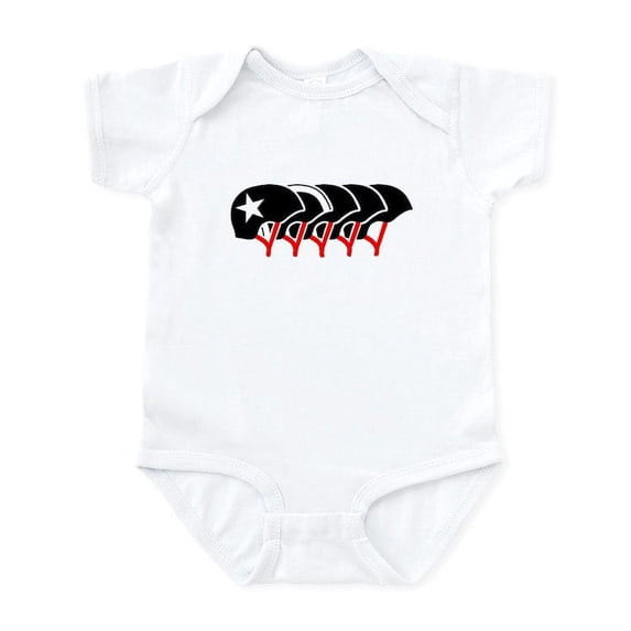 CafePress - Roller Derby Helmets (Black Design) Body Suit - Baby Light Bodysuit, Size Newborn - 24 Months