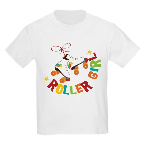 CafePress - Roller Skate Girl T Shirt - Light T-Shirt Kids XS-XL