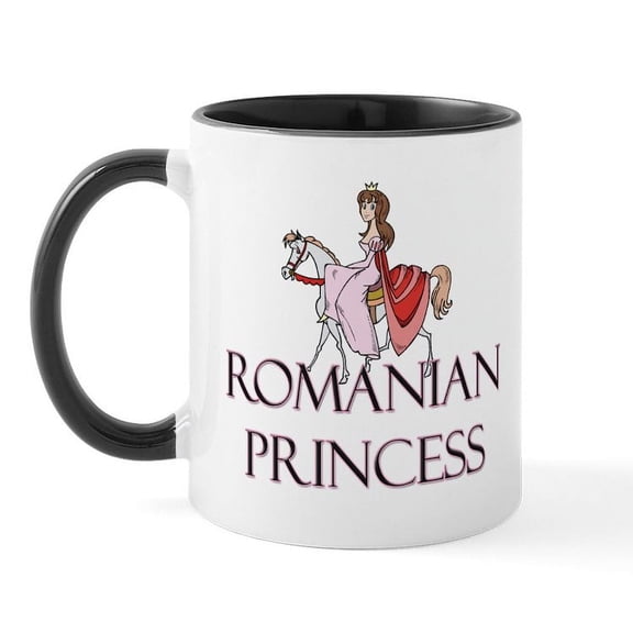 CafePress - Romanian Princess Mug - 11 oz Ceramic Mug - Novelty Coffee Tea Cup