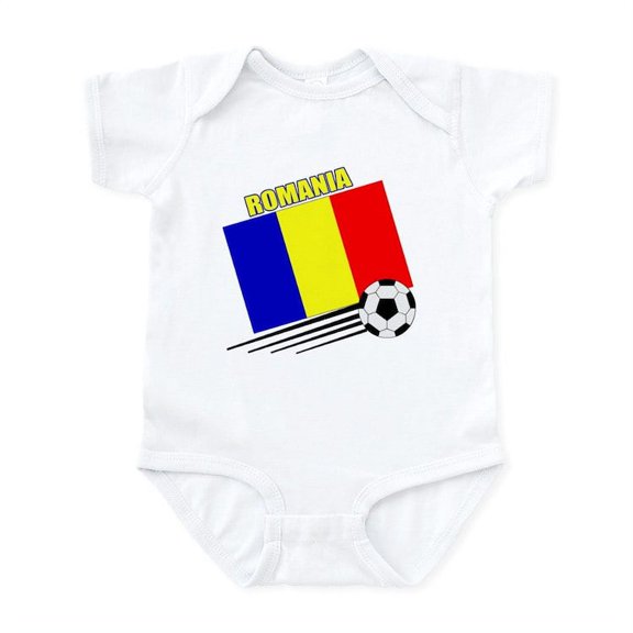 CafePress - Romanian Soccer Team Infant Bodysuit - Baby Light Bodysuit, Size Newborn - 24 Months