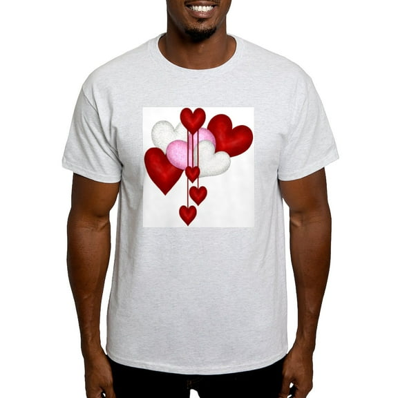 CafePress - Romantic Hearts Light T Shirt - Men's Classic Graphic T-Shirt