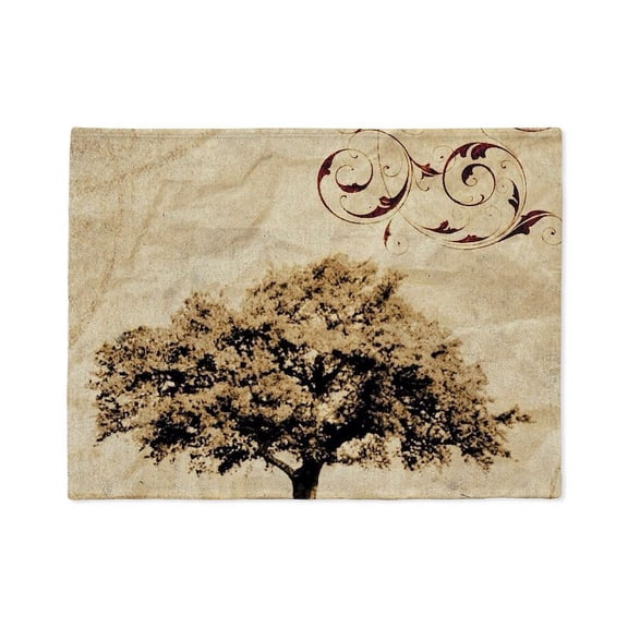 CafePress - Romantic Landscape Oak Tree - Soft Fleece Throw Stadium Blanket, 30"x40"
