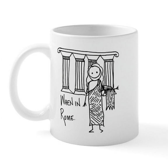 CafePress - Rome Mug - 11 oz Ceramic Mug - Novelty Coffee Tea Cup