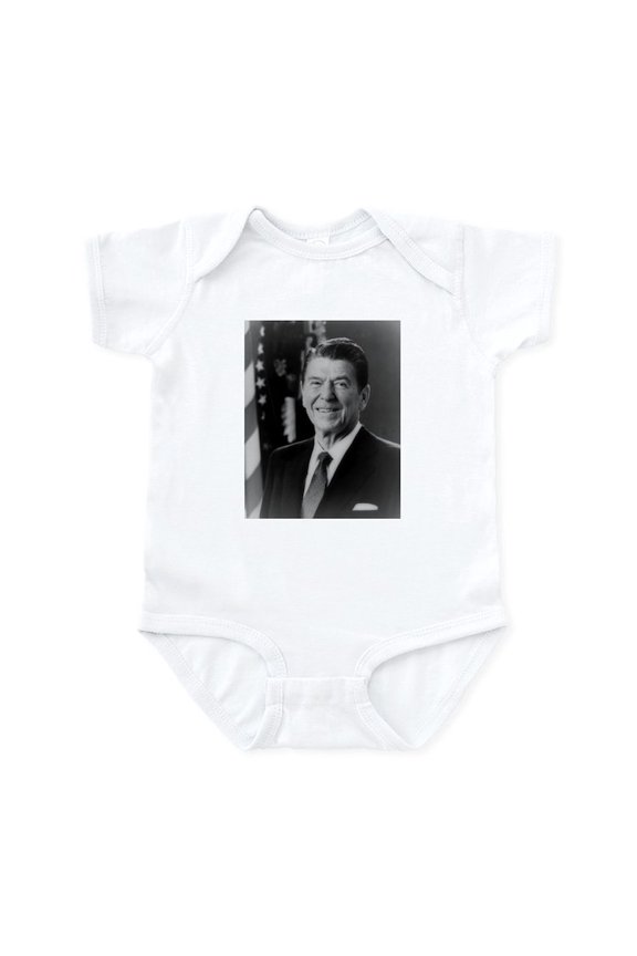 - Ronald Reagan 40Th President Infant Creeper - Baby Light Bodysuit, Size Newborn - 24 Months