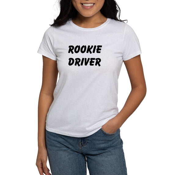 CafePress - Rookie Driver T Shirt - Women's Classic T-Shirt