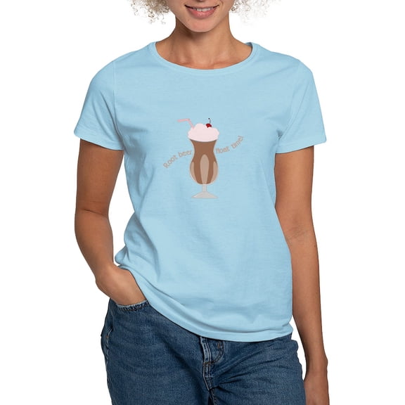 CafePress - Root Beer Float Time T Shirt - Women's Classic T-Shirt