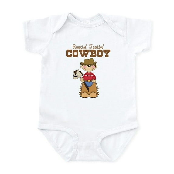 CafePress - Rootin' Tootin' Little Cowboy Infant Bodysuit - Baby Light Bodysuit, Size Newborn - 24 Months