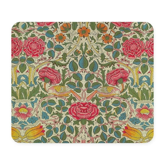 CafePress - Rose Chintz Pattern Colorful Damask Patt Mousepad - Non-slip Rubber Mousepad, Gaming Mouse Pad