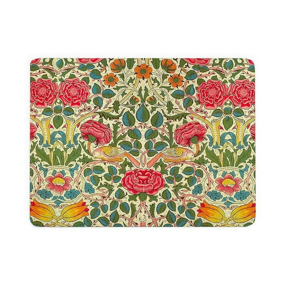 CafePress - Rose Chintz Pattern Colorful Damask Pattern - Large Sherpa Fleece Throw Blanket 80" x 60"