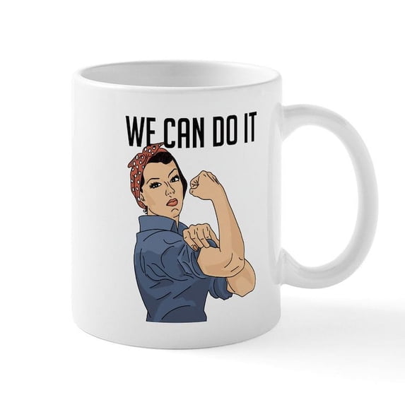 CafePress - Rosie The Riveter We Can Do It - 11 oz Ceramic Mug - Novelty Coffee Tea Cup