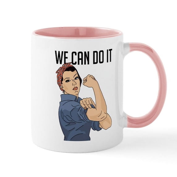 CafePress - Rosie The Riveter We Can Do It - 11 oz Ceramic Mug - Novelty Coffee Tea Cup