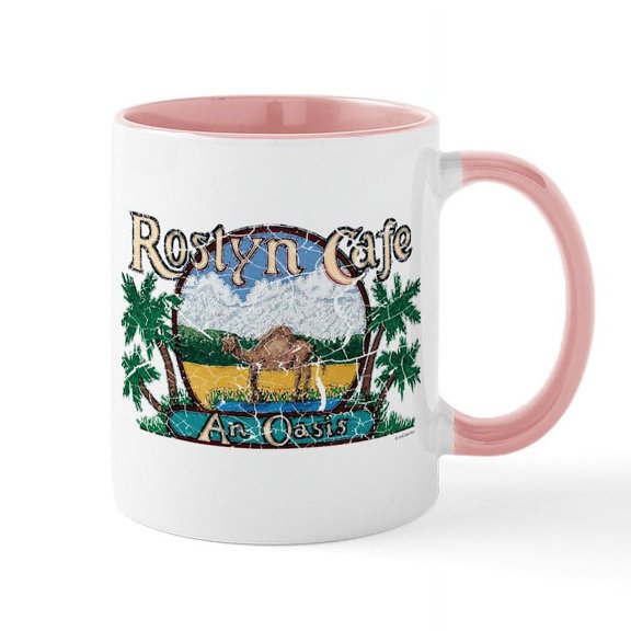 CafePress - Roslyn Cafe Mug - 11 oz Ceramic Mug - Novelty Coffee Tea Cup