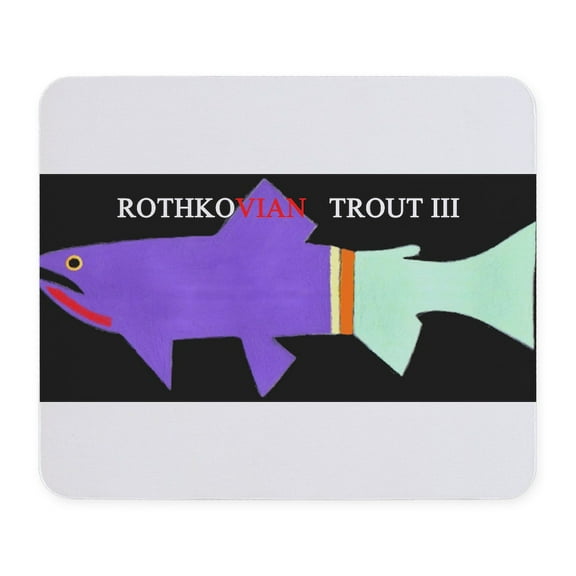 CafePress - Rothko Trout Mousepad - Non-slip Rubber Mousepad, Gaming Mouse Pad