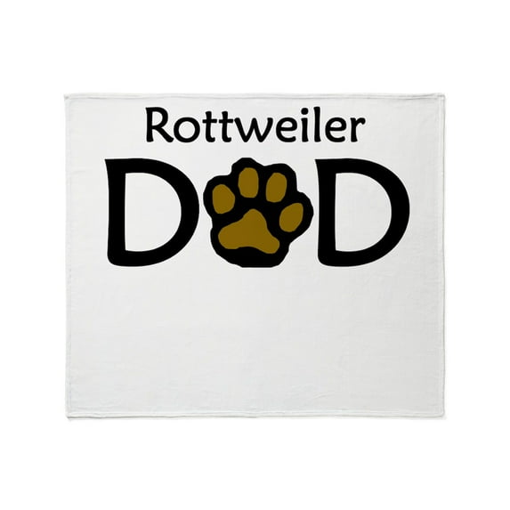 CafePress - Rottweiler Dad Throw Blanket - Soft Fleece Throw Blanket, 50"x60" for All Ages