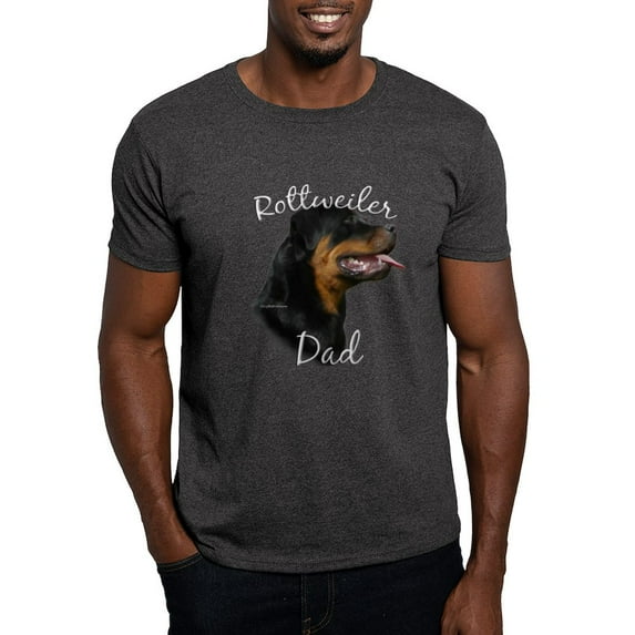 CafePress - Rottweiler Dad2 Dark T Shirt - Men's Classic Graphic Cotton T-Shirt