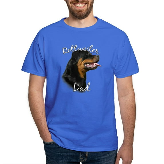 CafePress - Rottweiler Dad2 Dark T Shirt - Men's Classic Graphic Cotton T-Shirt