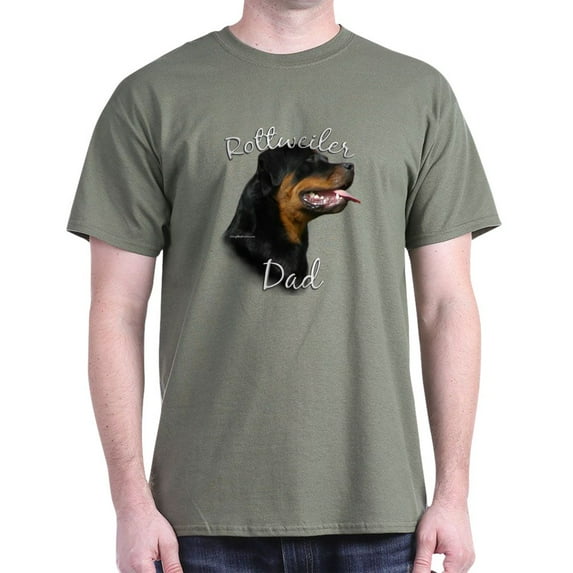 CafePress - Rottweiler Dad2 Dark T Shirt - Men's Classic Graphic Cotton T-Shirt