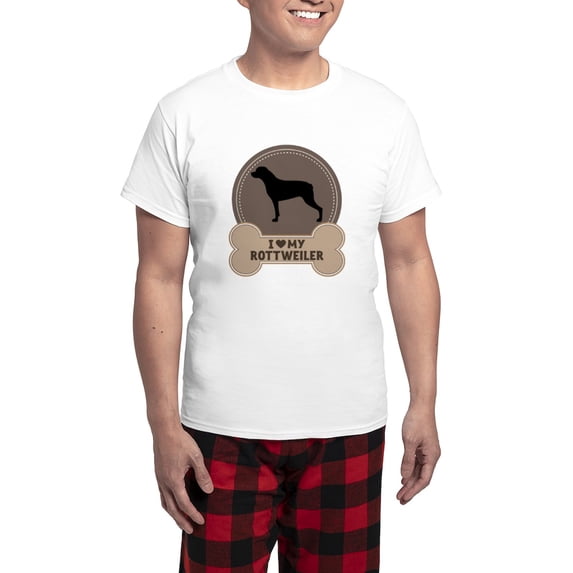 CafePress - Rottweiler Dog Lover - Men's Light Loose Fit Cotton Pajama Set