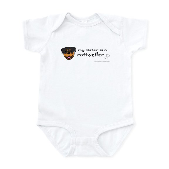 CafePress - Rottweiler Gifts Infant Bodysuit - Baby Light Bodysuit, Size Newborn - 24 Months