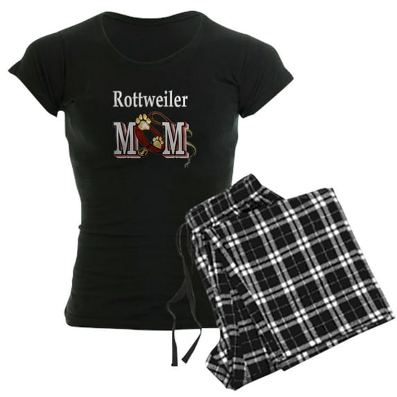 CafePress - Rottweiler Mom Women's Dark Pajamas - Women's Short Sleeve Print T-Shirt and Pants Dark Cotton Pajama Set