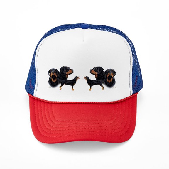 CafePress - Rottweiler Multi Mug - Adjustable Unisex Printed Trucker Hat with Mesh Back