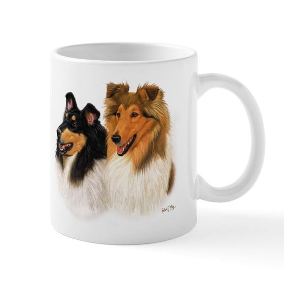 CafePress - Rough Collie Mug - 11 oz Ceramic Mug - Novelty Coffee Tea Cup