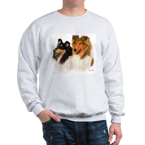 CafePress - Rough Collie Sweatshirt - Crew Neck Sweatshirt