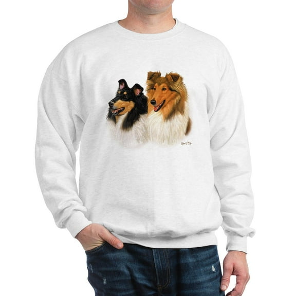 CafePress - Rough Collie Sweatshirt - Crew Neck Sweatshirt