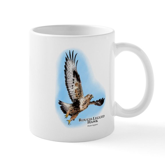 CafePress - Rough Legged Hawk Mug - 11 oz Ceramic Mug - Novelty Coffee Tea Cup