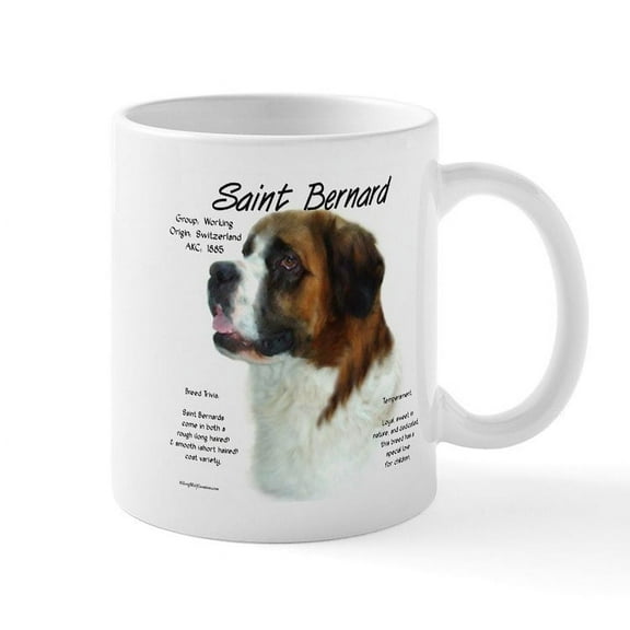 CafePress - Rough St. Bernard 2 - 11 oz Ceramic Mug - Novelty Coffee Tea Cup