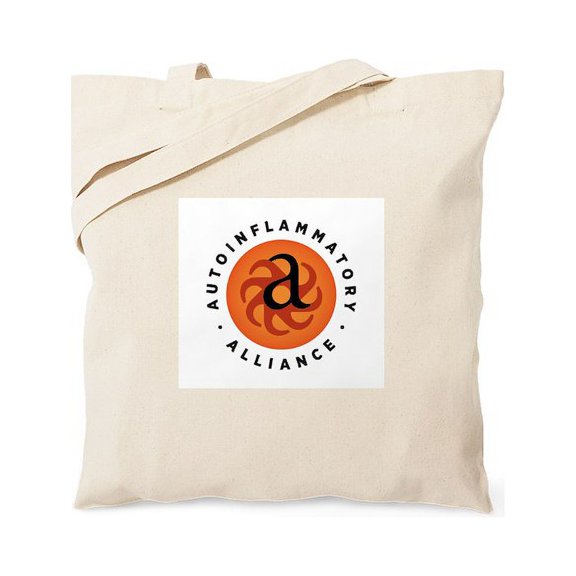 CafePress - Round Autoinflammatory Alliance Logo Tote Bag - Unisex Canvas Tote Bag, Beige, 1-Piece