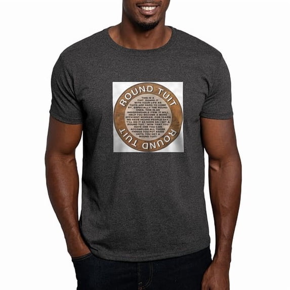CafePress - Round Tuit White T Shirt - Men's Classic Cotton T-Shirts