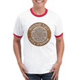 thumbnail image 1 of CafePress - Roundtuit T Shirt - 100% Cotton Ringed T-Shirt, 1 of 4