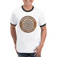 thumbnail image 1 of CafePress - Roundtuit T Shirt - 100% Cotton Ringed T-Shirt, 1 of 4