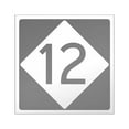 thumbnail image 1 of CafePress - Route 12 Road Sign Square Sticker 3 X 3 - Square Sticker 3" x 3", 1 of 1