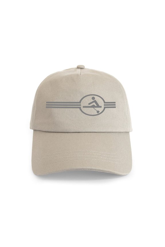 - Rowing Crew Emblem Cap - Adjustable 100% Brushed Unisex Casual Cotton Baseball Cap, Beige, 1