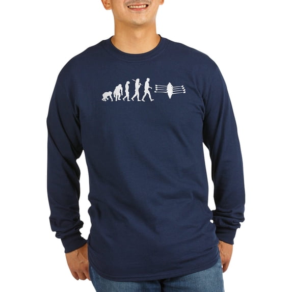 CafePress - Rowing Crew Long Sleeve Dark T Shirt - Long Sleeve Dark T-Shirt
