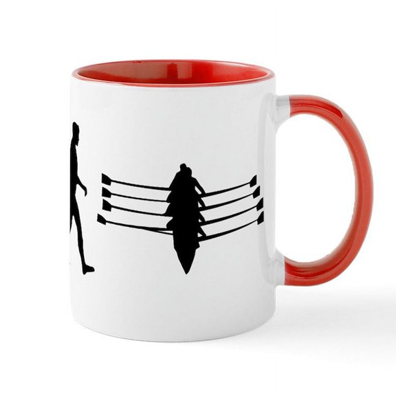CafePress - Rowing Crew Mug - 11 oz Ceramic Mug - Novelty Coffee Tea Cup