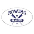 thumbnail image 1 of CafePress - Rowing Grandma - Sticker (Oval), 1 of 1