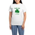 thumbnail image 1 of CafePress - Rub Me Women's Light Pajamas - Women's Short Sleeve Print T-Shirt and Pants Light Cotton Pajama Set, 1 of 7