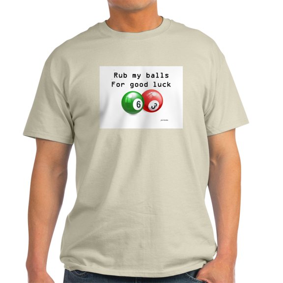 CafePress - Rub My Balls For Luck Light T Shirt - Men's Classic Graphic T-Shirt