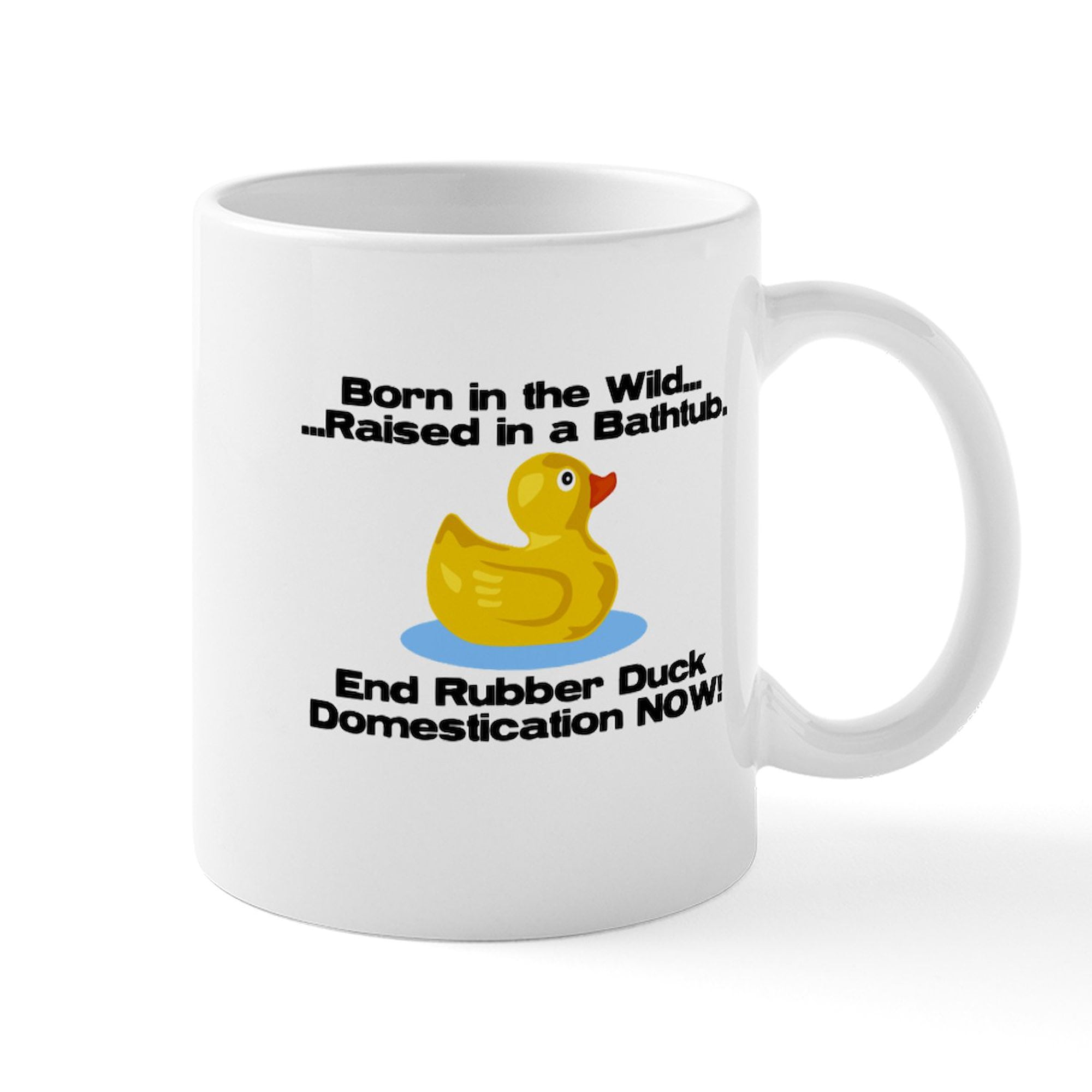 CafePress - Rubber Duck Mug - 11 oz Ceramic Mug - Novelty Coffee Tea ...