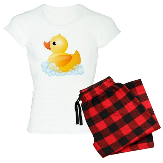 CafePress - Rubber Duck Pajamas - Women's Short Sleeve Print T-Shirt and Pants Light Cotton Pajama Set