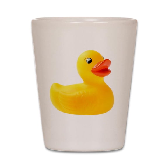 CafePress - Rubber Duck - White Shot Glass, Unique and Funny Shot Glass