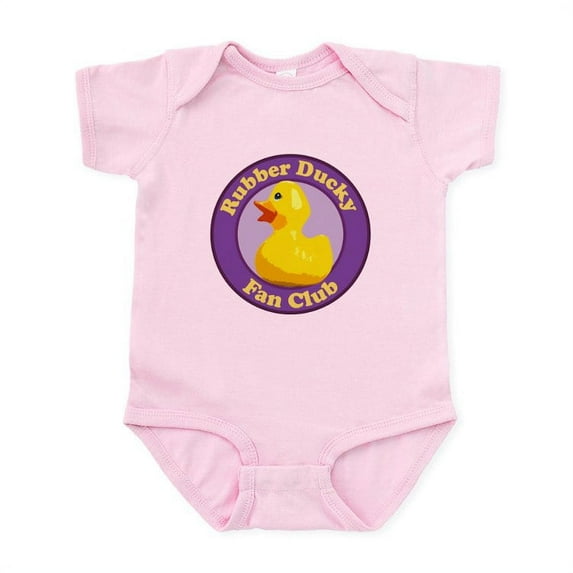 CafePress - Rubber Ducky Fan Club Infant Bodysuit - Baby Light Bodysuit, Size Newborn - 24 Months
